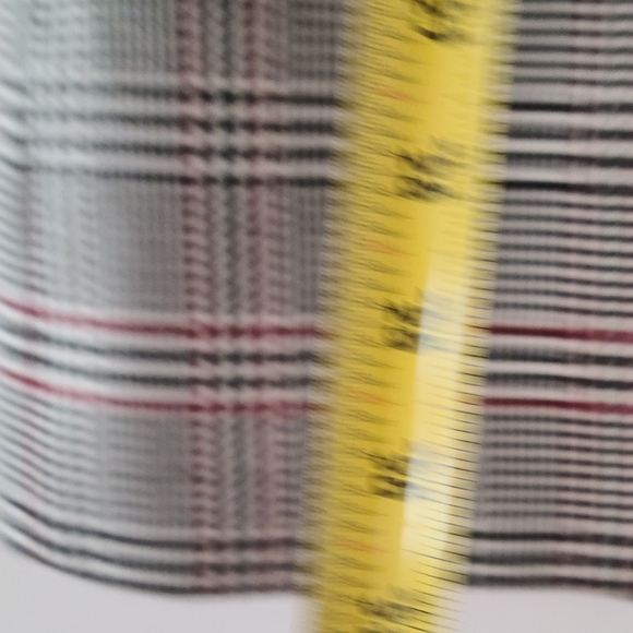 1. State Plaid Long Blazer gray - Picture 3 of 10